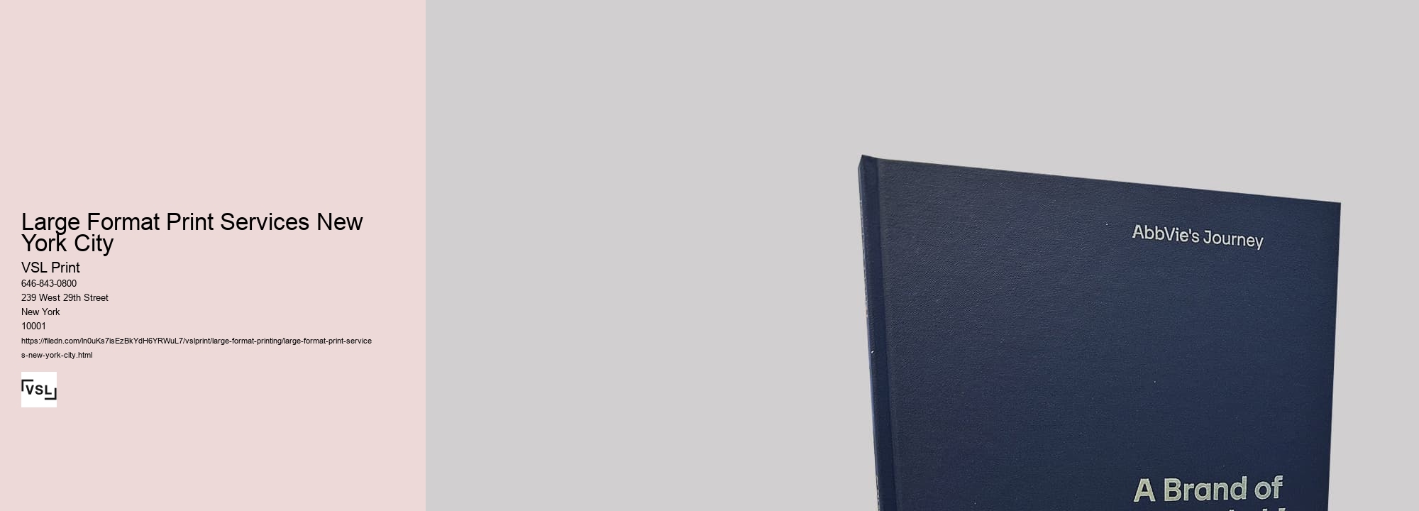 Large Format Print Services New York City